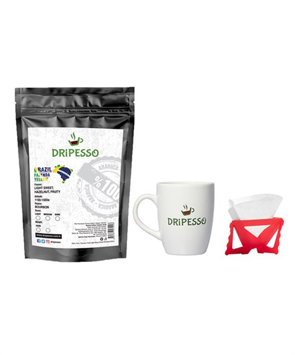 Dripesso Brazil Fazenda Yellow Öğütülmüş Filtre Kahve 250Gr - Light