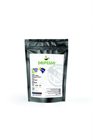 Dripesso Brazil Fazenda Yellow Öğütülmüş Filtre Kahve 250Gr - Light